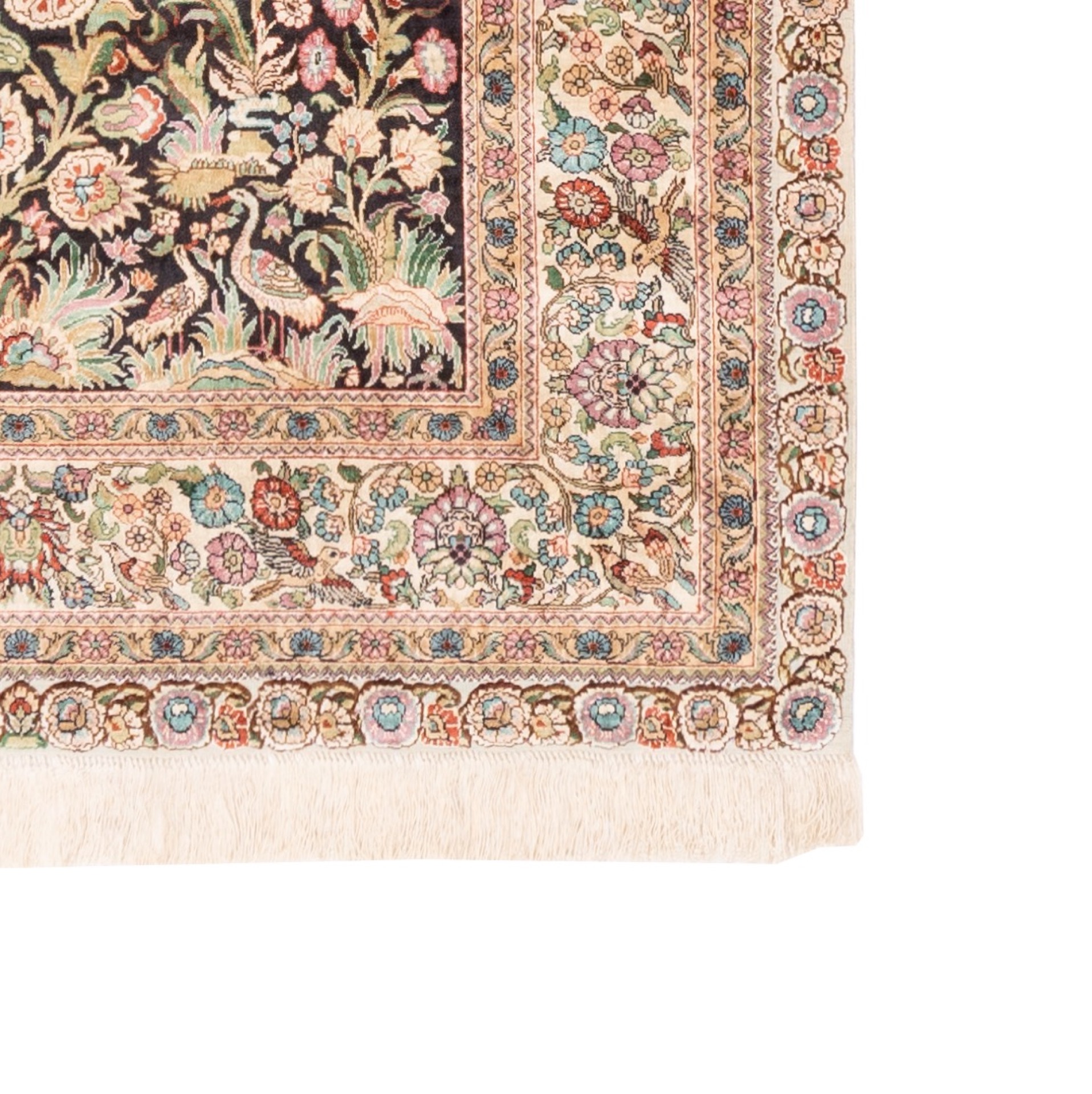 Handgeknüpfter China Naturseide Teppich