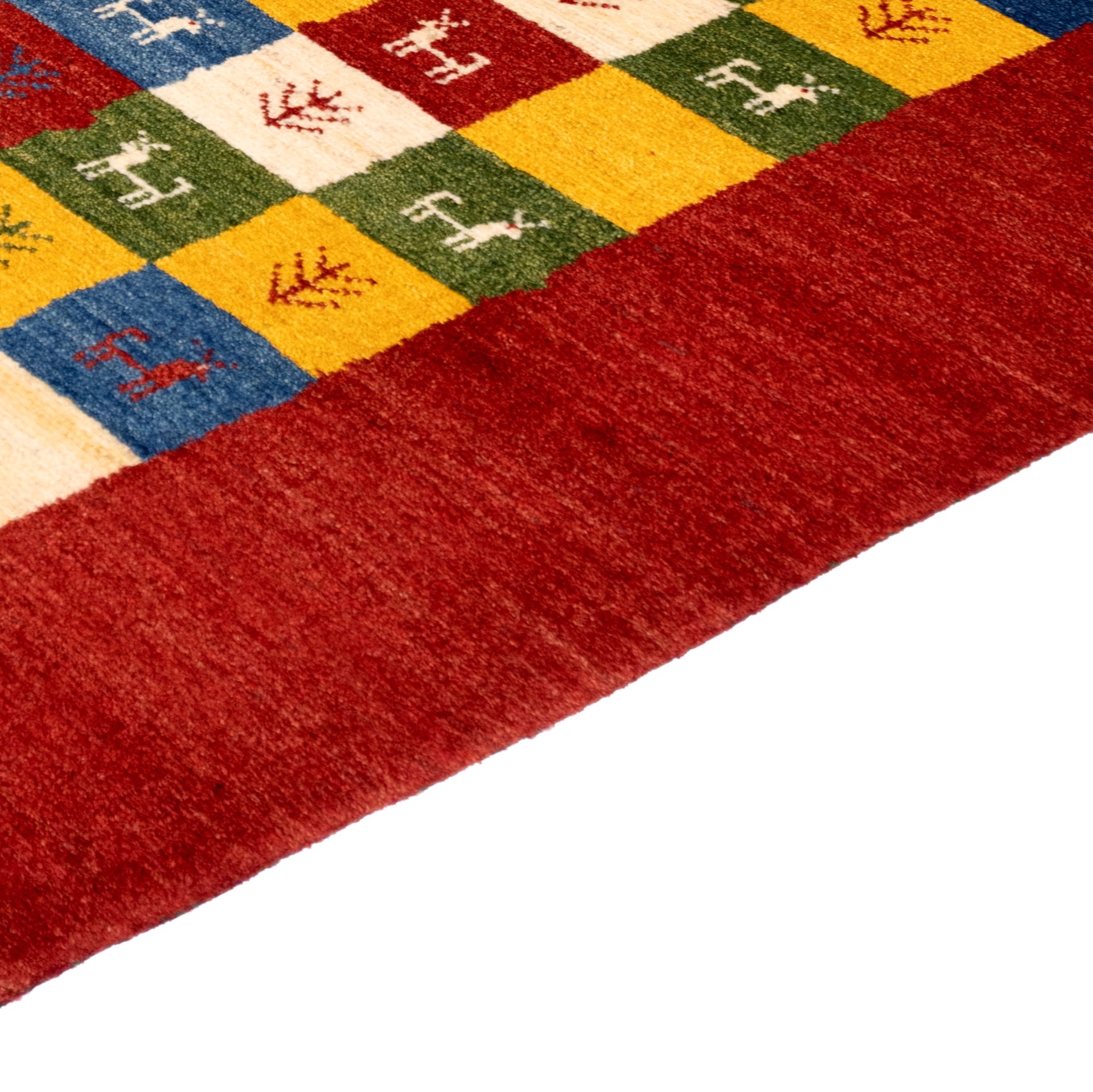 Gabbeh Whispering Journey Nomadenteppich 189 x 115 cm rot/multi