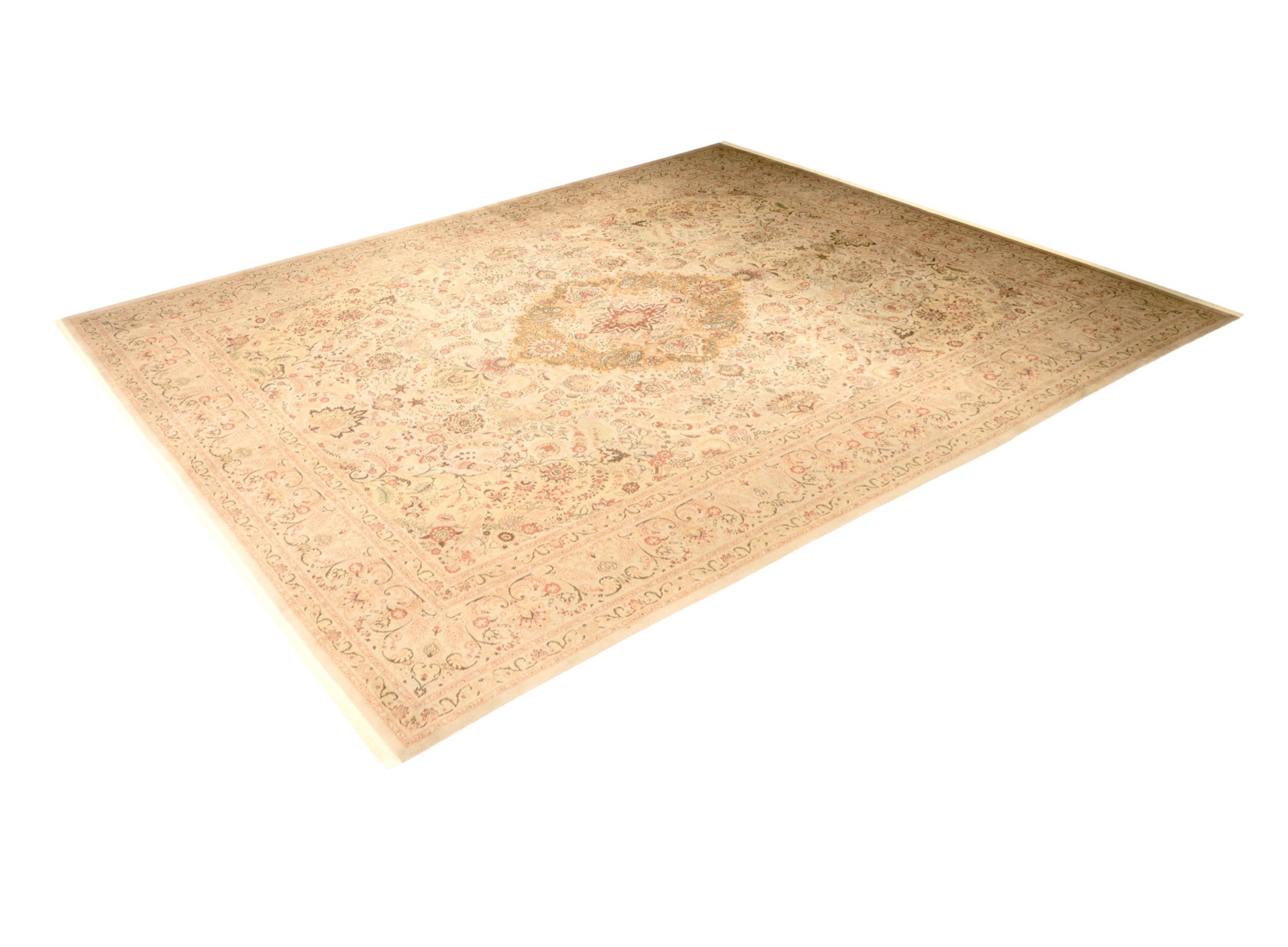 Handgewebter Täbriz Einzelstück Schurwolle rot 200x326 cm