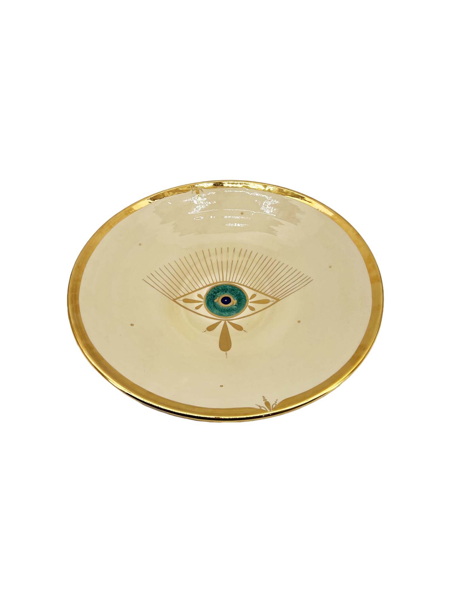 D7018 Golden Eye Keramikteller ø 49 cm