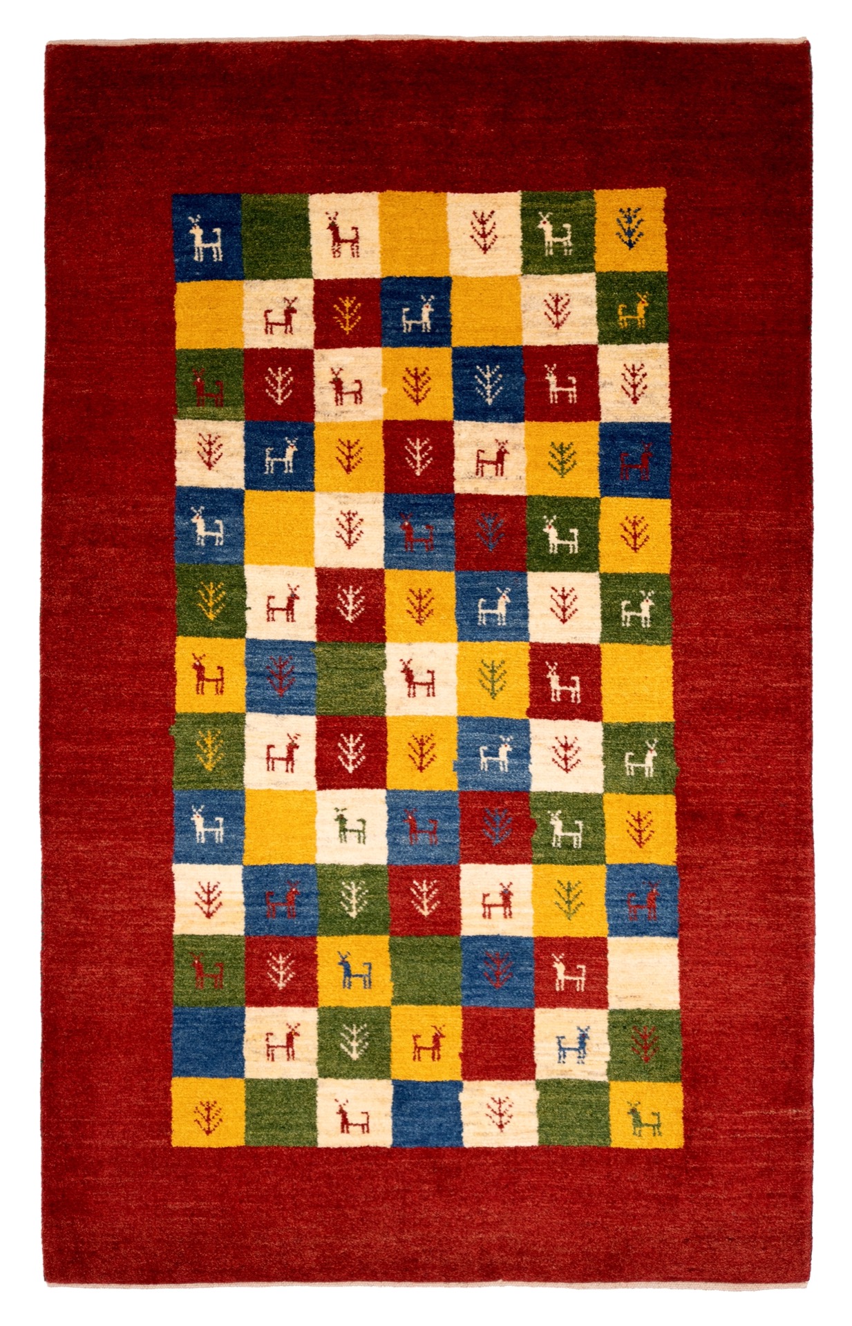 Gabbeh Whispering Journey Nomadenteppich 189 x 115 cm rot/multi