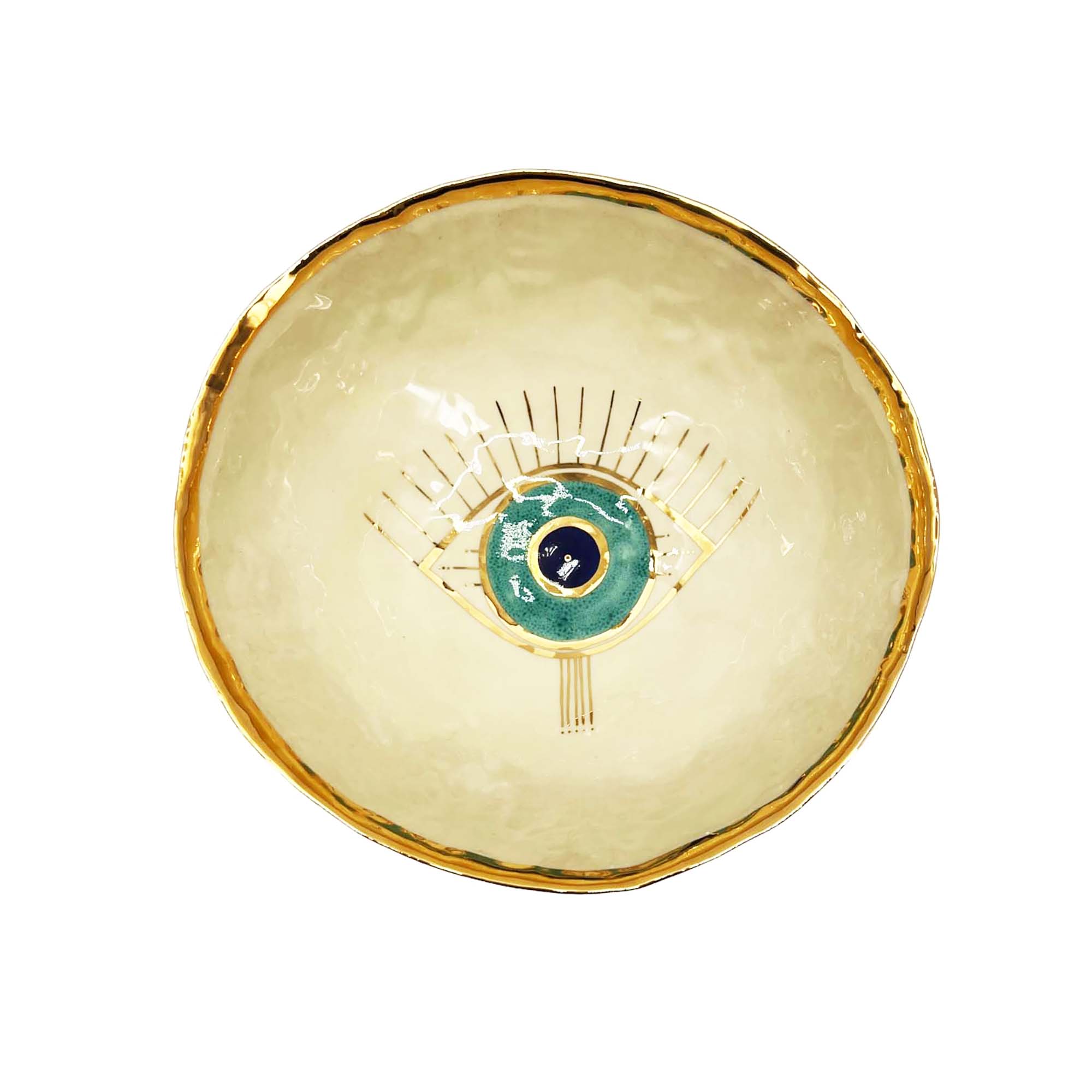 D7022 Golden Eye Keramik Bowl ø 22 cm