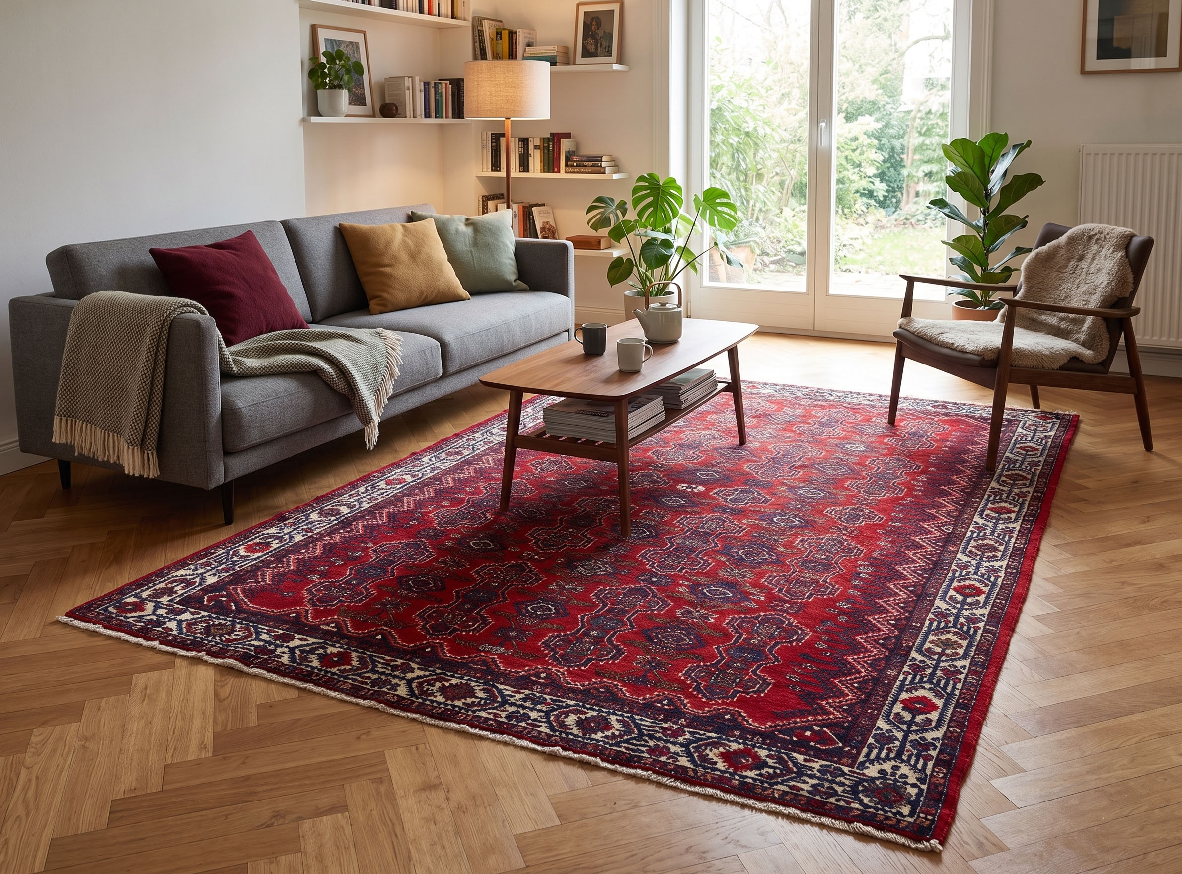 71880 Hamadan Design Orientteppich