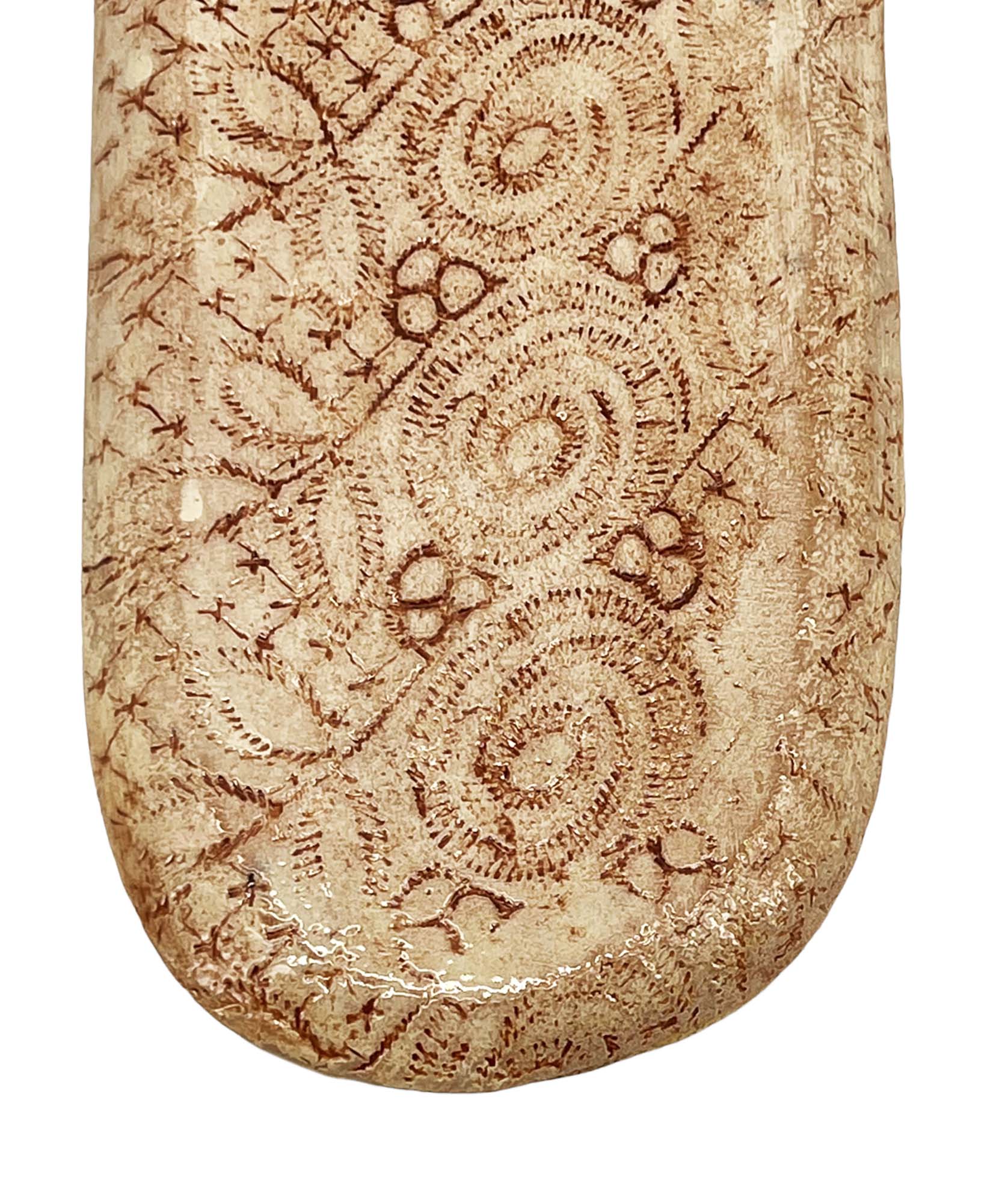 D7025 Blue Eye Keramikteller oval 33 cm