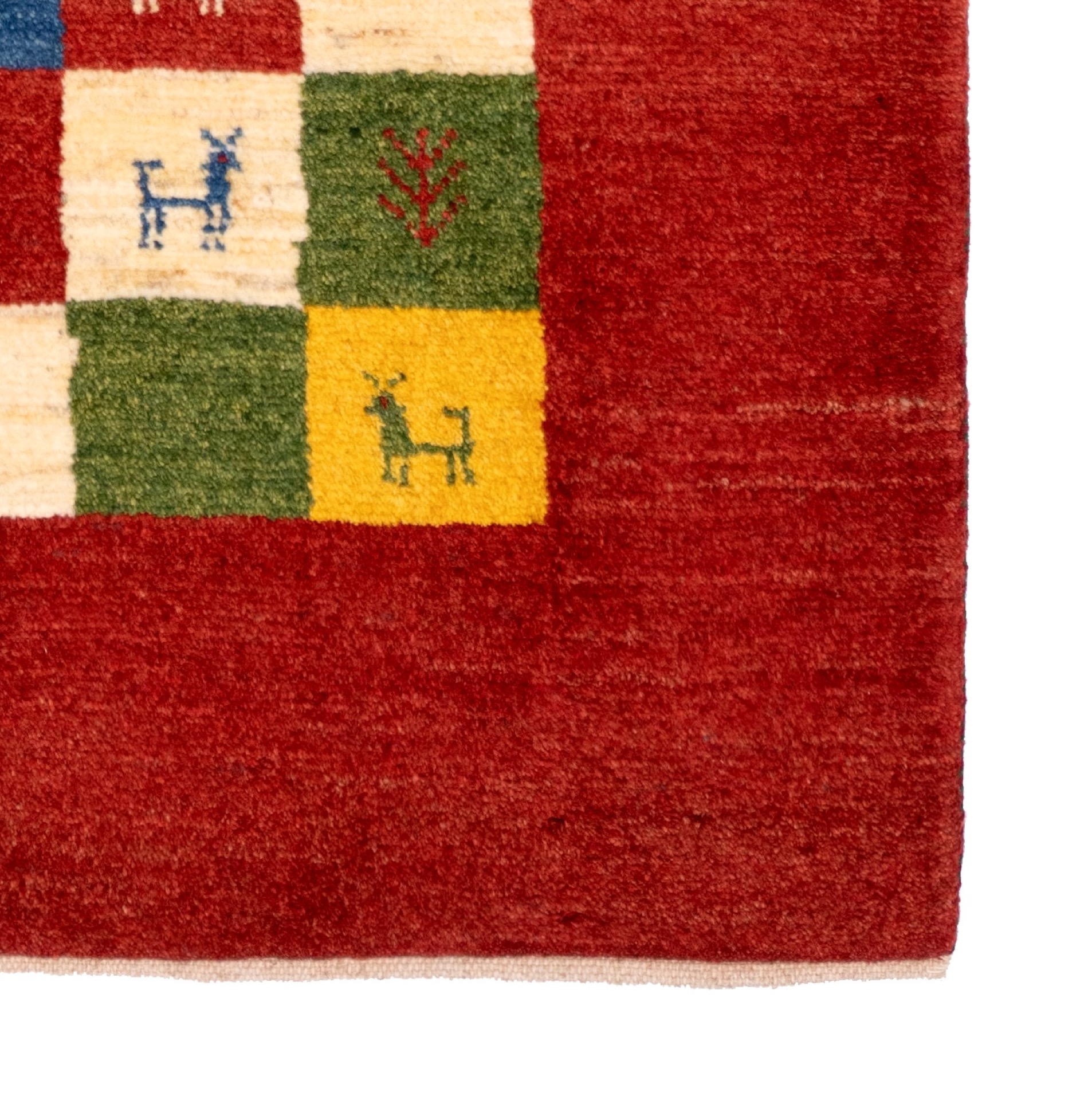 Gabbeh Whispering Journey Nomadenteppich 189 x 115 cm rot/multi